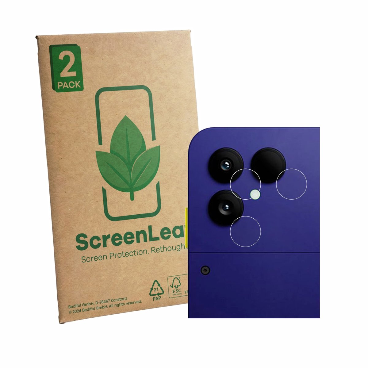 2 Stuks Screenprotector voor Fairphone 6 Plus (ALLEEN Camera) - Hoogwaardige Beschermfolie transparant