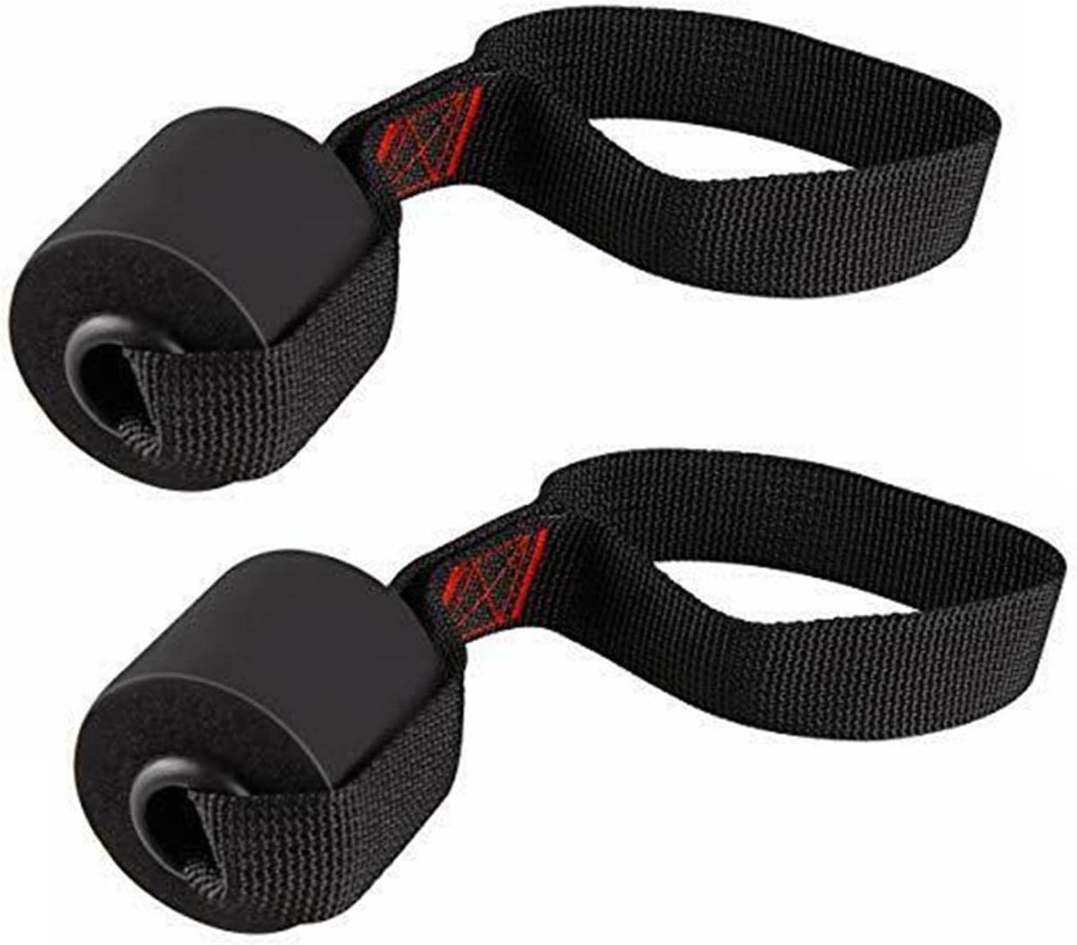 Deurankers voor Fitness Bands - 2 Stuks - Weerstandsbanden, Sling Trainer en Therapiebanden (Rood)