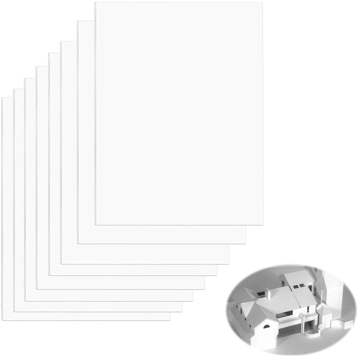 DIN A4 Plastic Sheets - 1 mm Dikke Transparante Acrylaatplaten voor Modelbouw, Decoratie en Creatieve Projecten