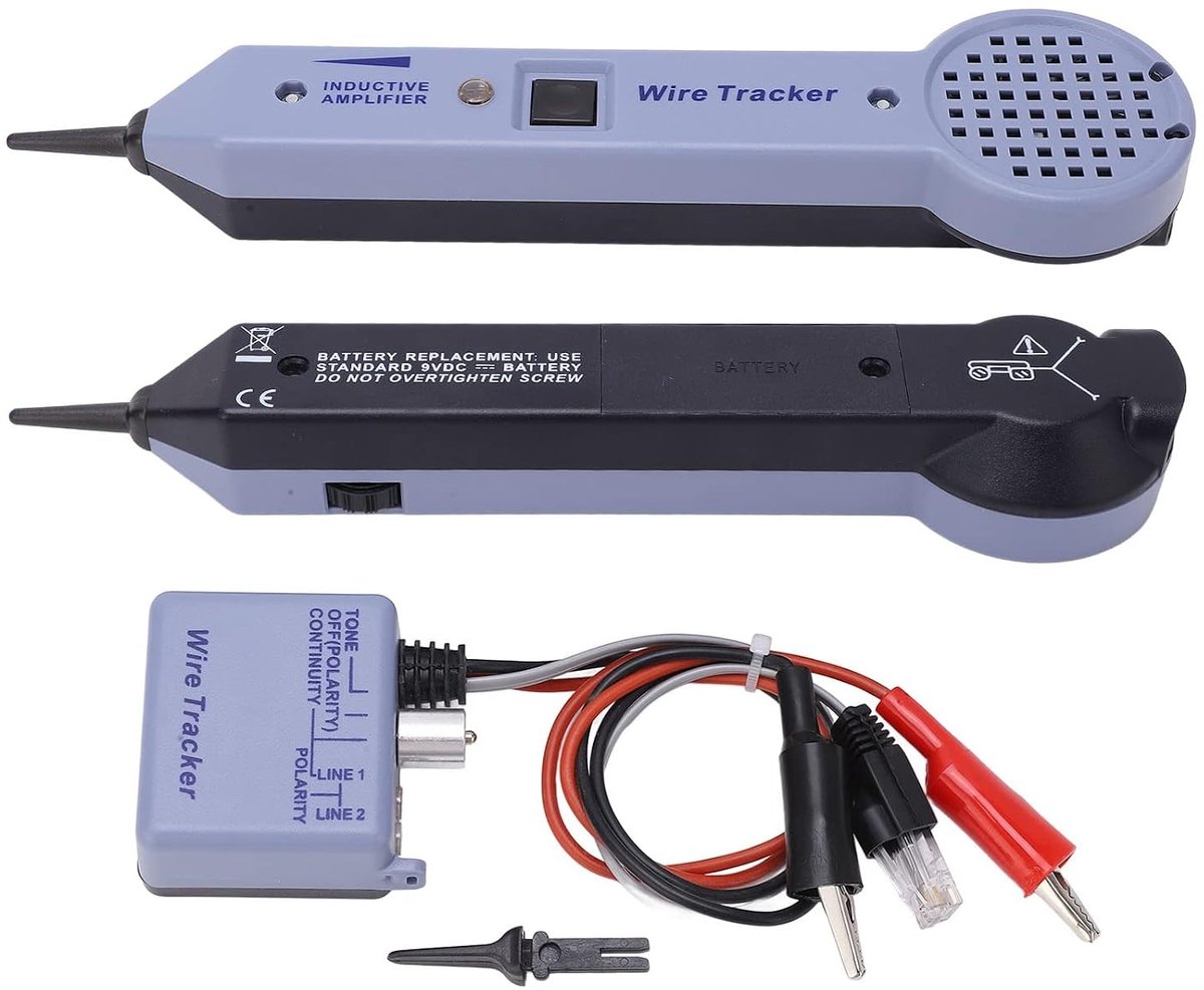 Testkit voor Netwerkkabels met Audio-inductie, Verstelbare en Hoge Precisie Kabelgeleider voor Coaxiale Video- en Datakabels voor Speakers en Audio-installaties