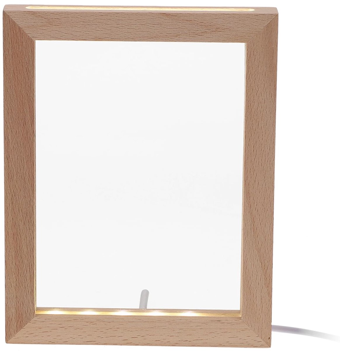 Elzusha - LED Luminous Fotolijst Nachtlampje van Hout