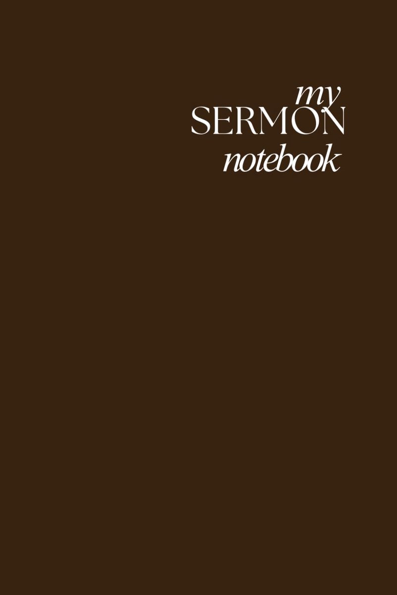 My Sermon notebook: For men - Oak brown - ShopVlot