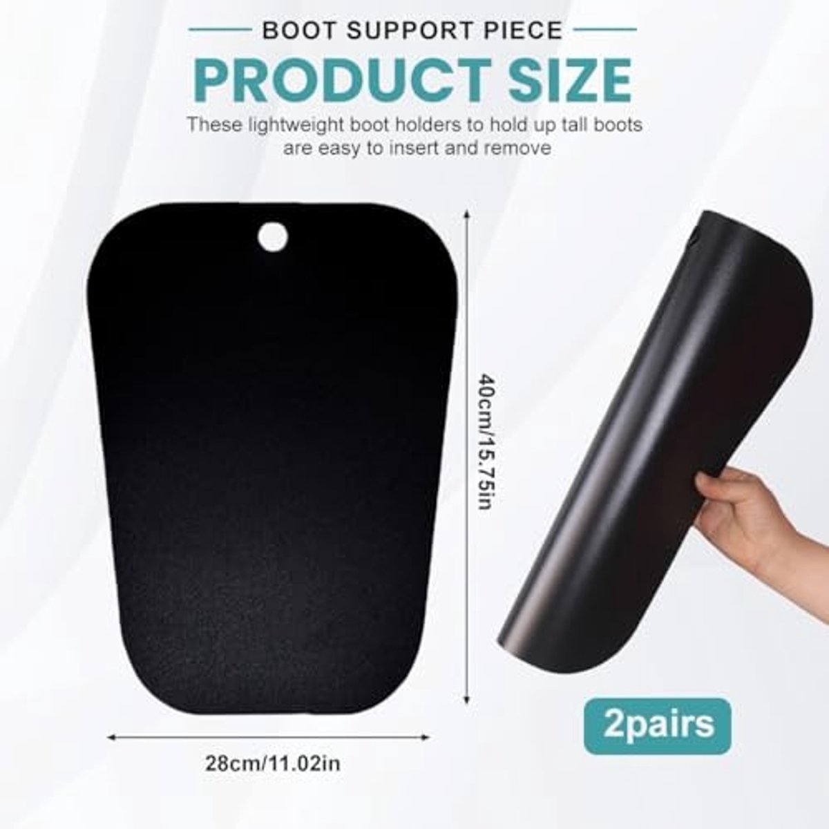 Elzusha - 2 Paar Plastic Schoensteunen - 16 Inch Voor Hoge Laarzen