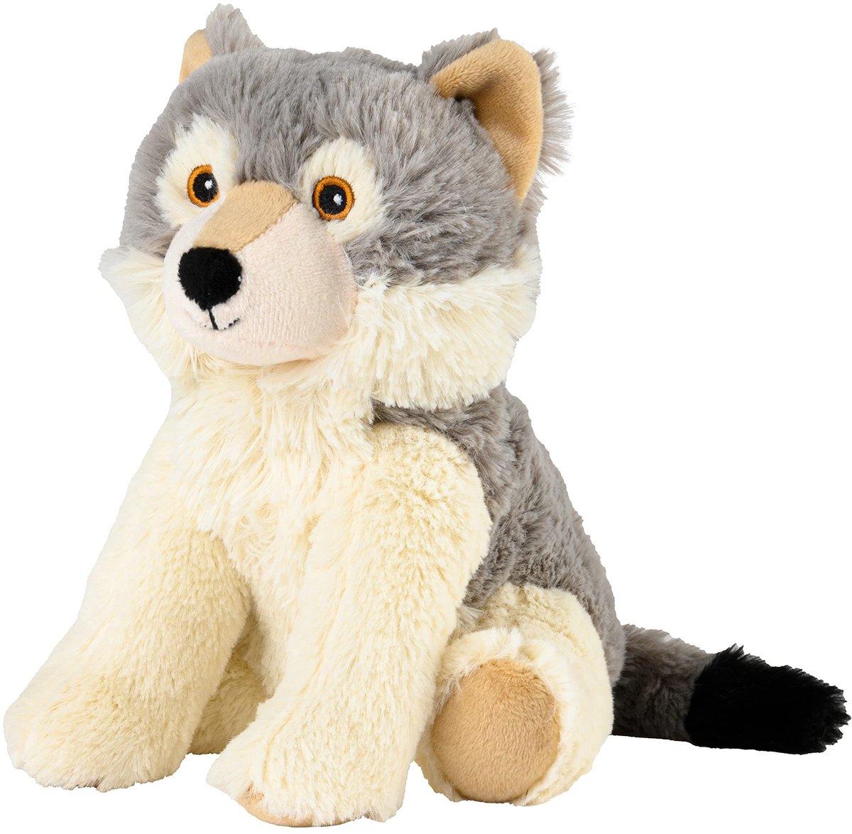 Elzusha - Warmies Cuddly Toy Wolf 20 cm met Verwarmbare Vulling