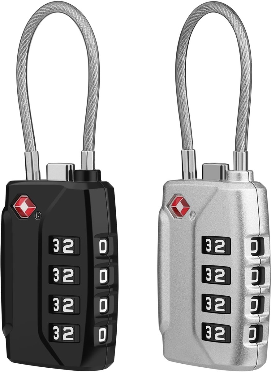 Elzusha - TSA Gecombineerde Bagagelocks Set van 2