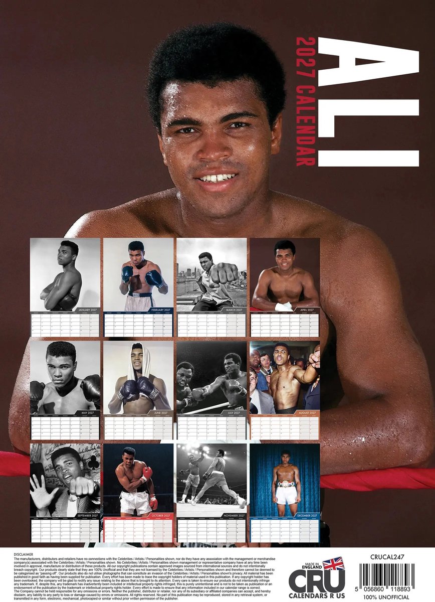 Muhammad Ali A3 Kalender 2027