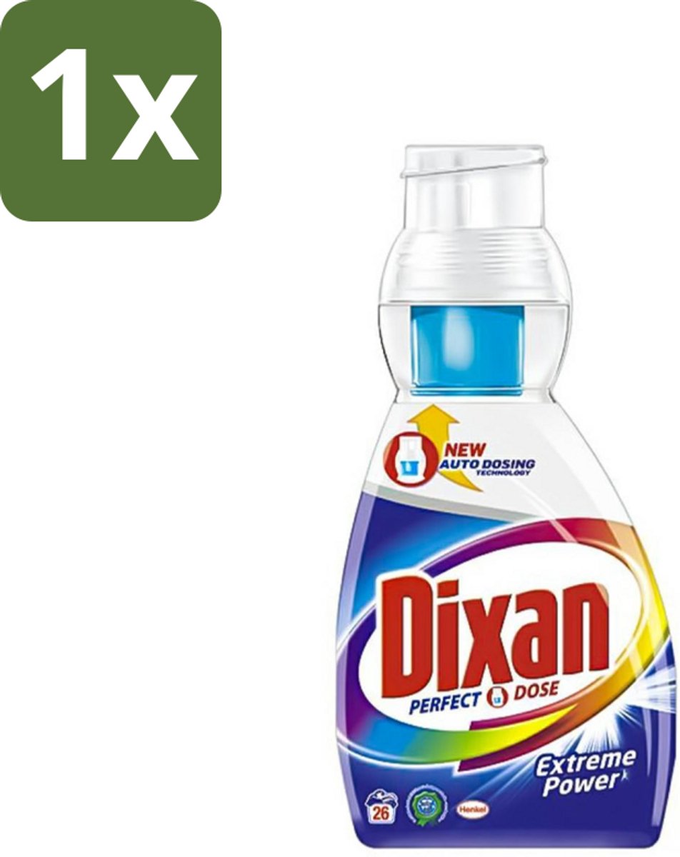 Dixan Perfect Dose - Vlekkenkampioen - Extreme Power - Witte, Gekleurde & Zwarte Was - 26 Wasbeurten - 1 stuk
