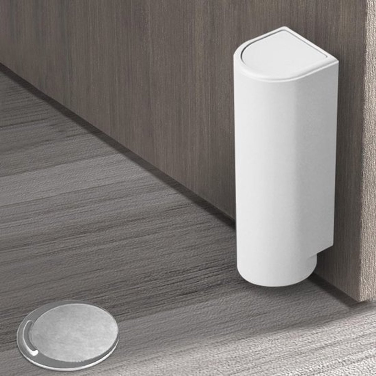 Magnetische Zelfklevende Deurstopper - Innovatieve Vloeroplossing voor Thuis, Winddicht en Zonder Boren