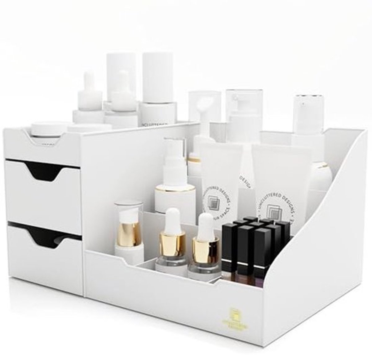 Make-uporganizer met lades - Elegante opbergruimte voor cosmetica, borstels en sieraden