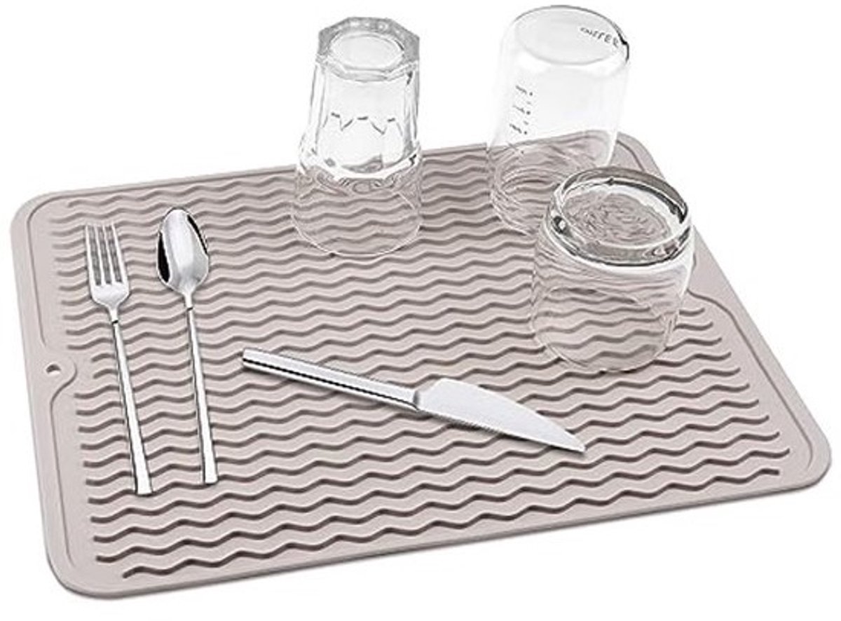 Afdruipmat voor servies - 40 x 30 cm, hittebestendig en antislip