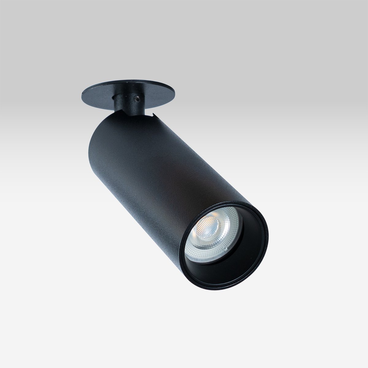 KS Verlichting - spot - Vigo - 1lichts - Inbouwspot - zwart - GU10 - strak - richtbaar - aluminium