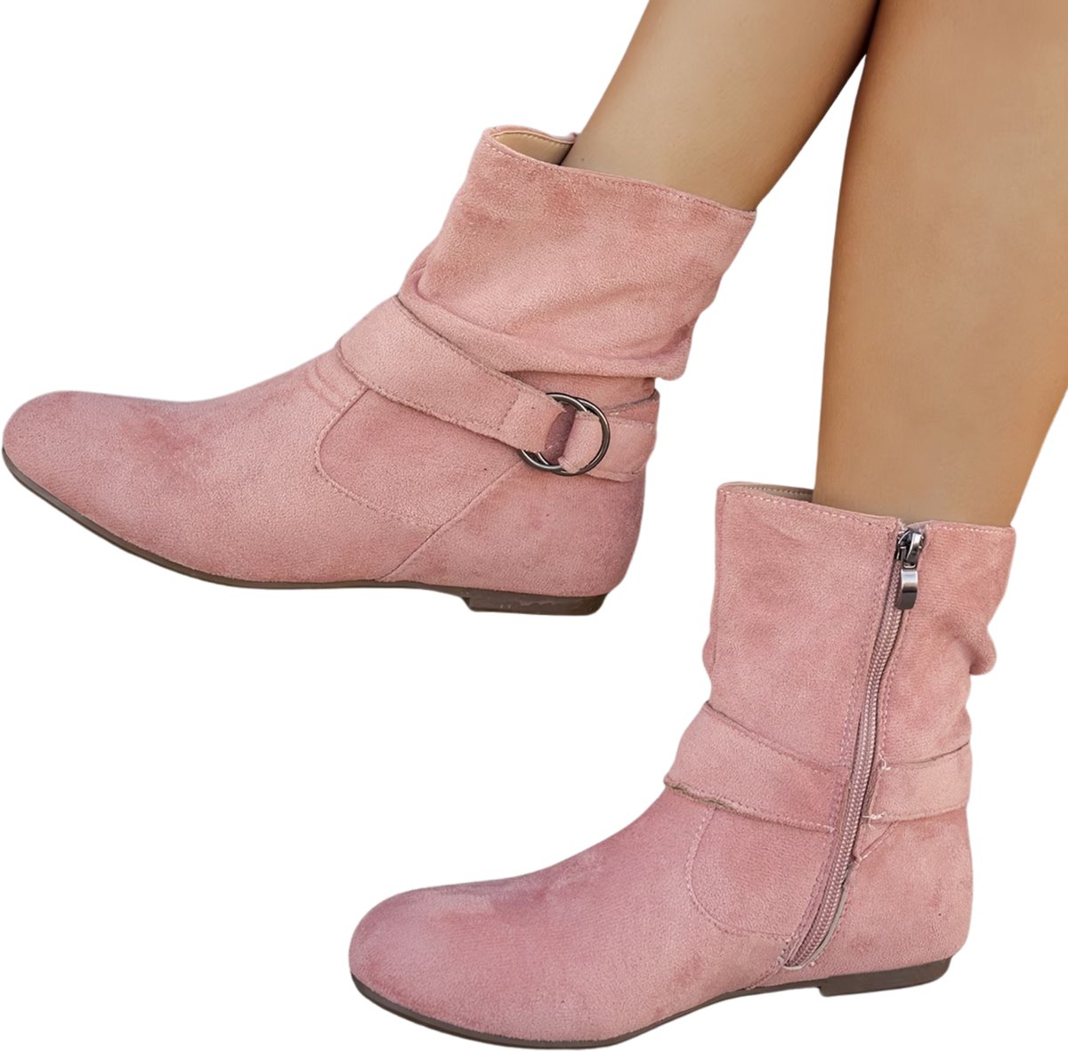 Currero Dames Cowboy Laarzen Hoge Hak Enkellaarzen Kniehoge Western Boots Chelsea 36 5 Roze