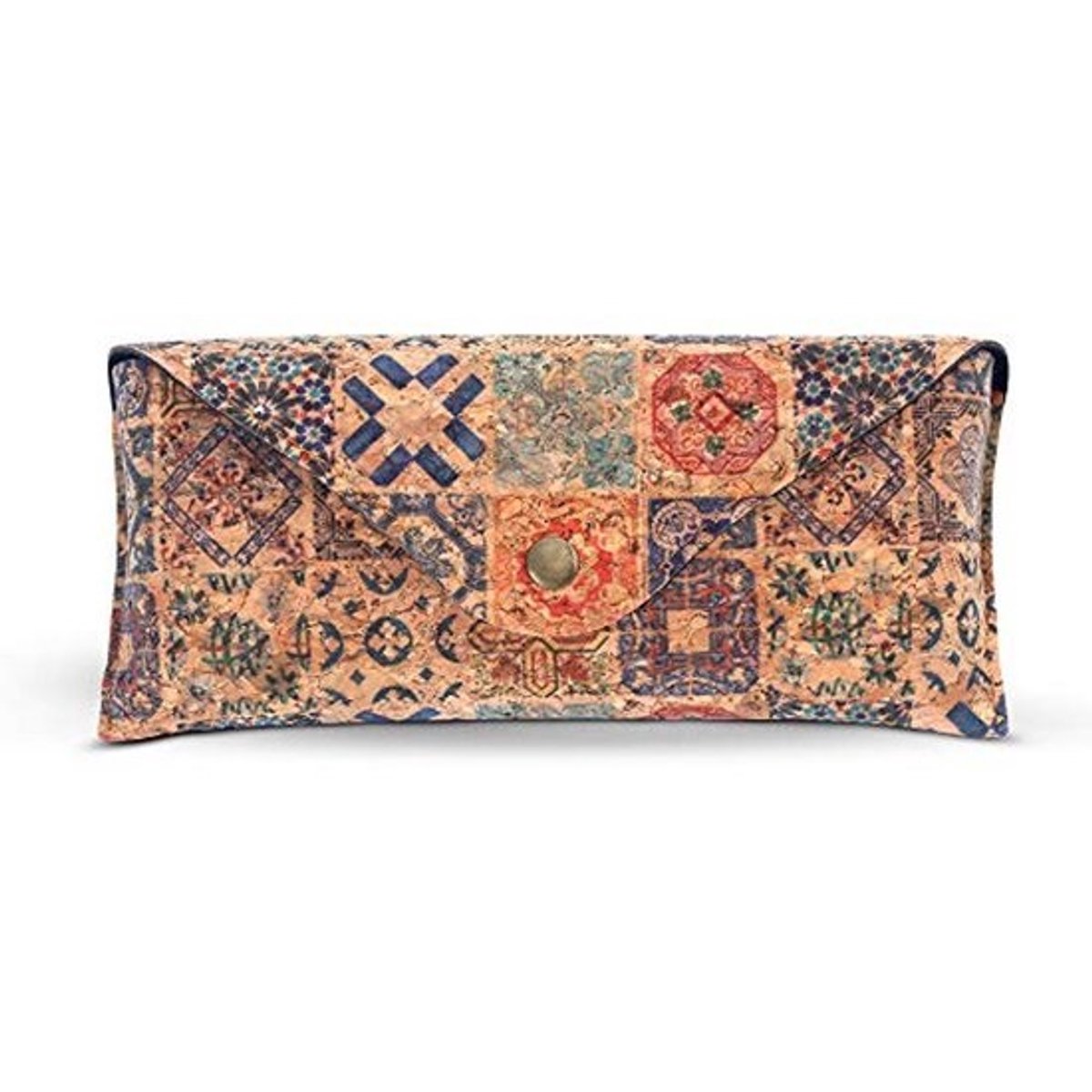 Boho Brilhouder Harde Case Kurk - Designer Zonnebril en Leesbril Opbergtas - Ethnische Brilopbergzak