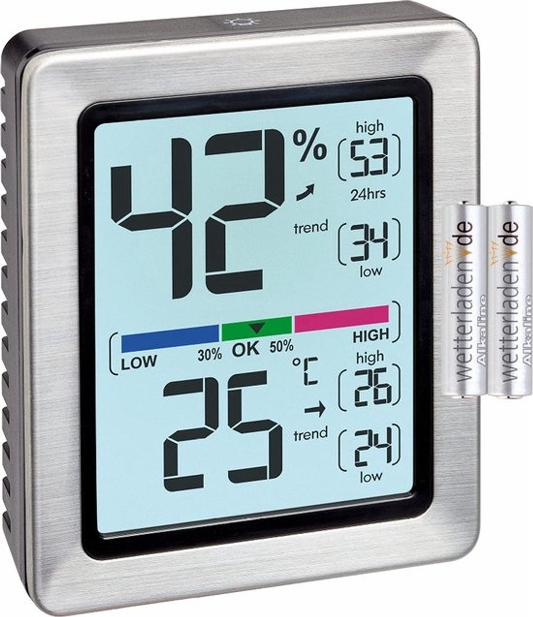 Digitale Thermo-Hygrometer met Precisiesensor en Comfortzones