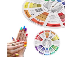 Professionele Kleurencirkel Gids voor het Mengen van Kleuren voor Schilderen, Design en Make-up