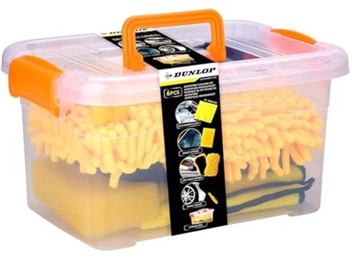 Autoreinigingsset voor auto-onderhoud - complete set met borstels en opbergdoos