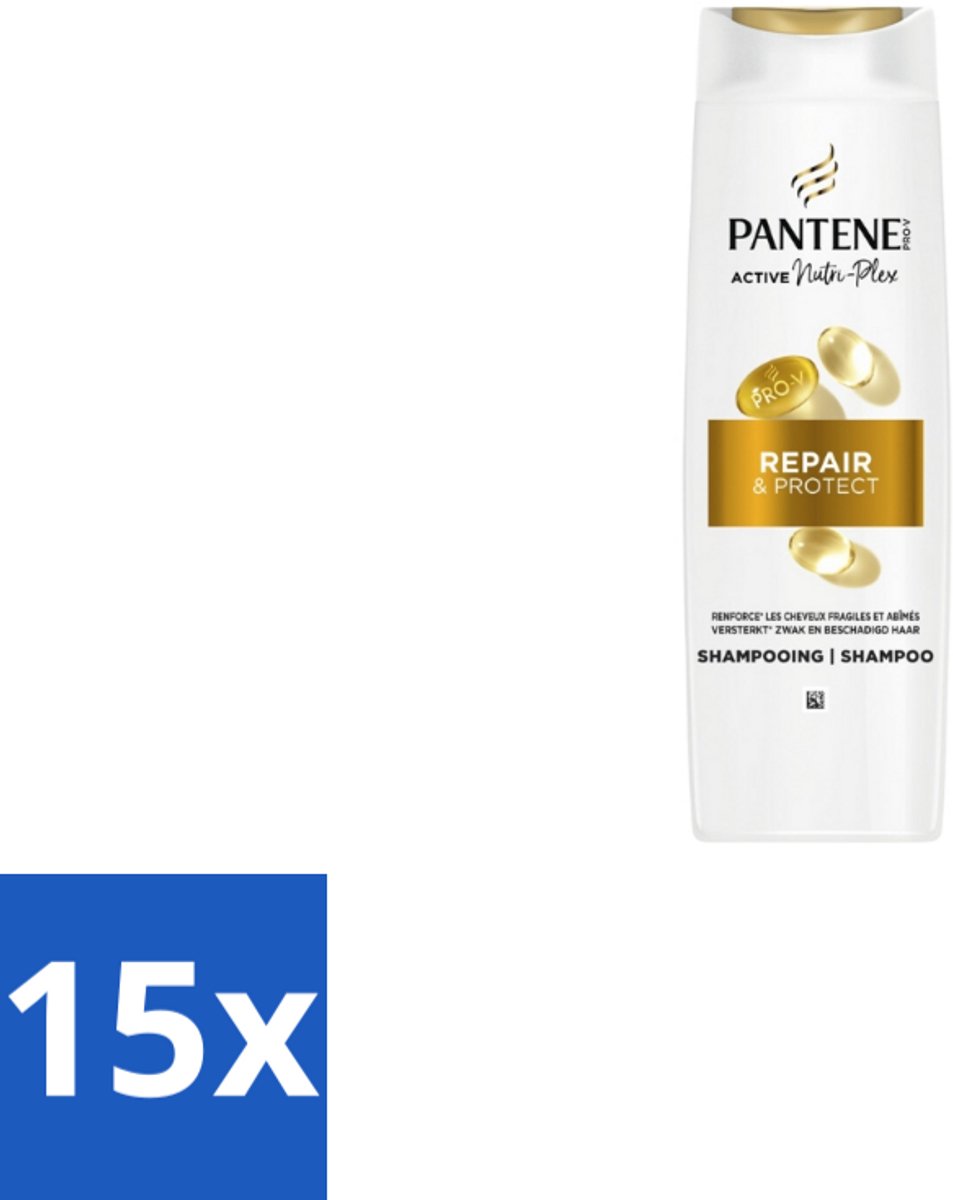 15 x Pantene – Shampoo – Repair & Protect – 250 ml - Kabel - Kabels - Kabelsysteem - Kabelsysteem