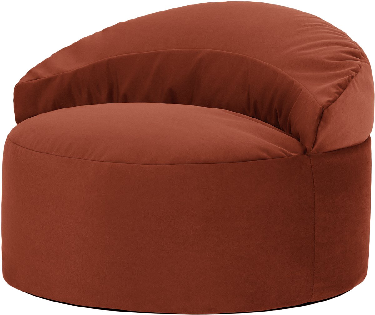 icon - Orb Zitzak Fauteuil - Fluweel - Terracotta
