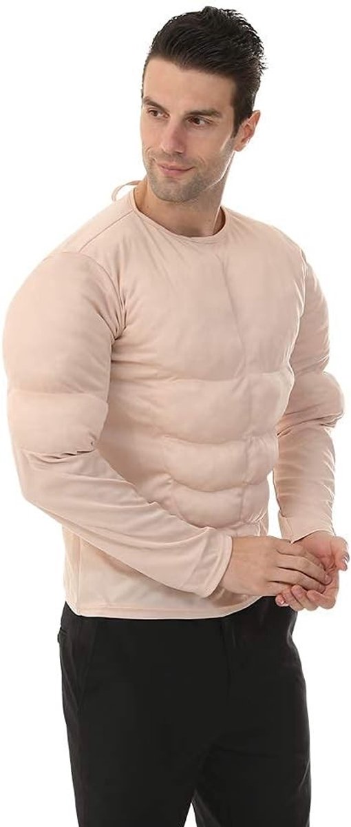 Spooky Muscle Shirt voor Mannen - Halloween Kostuum Accessoires voor Bodybuilders en Fitnessliefhebbers
