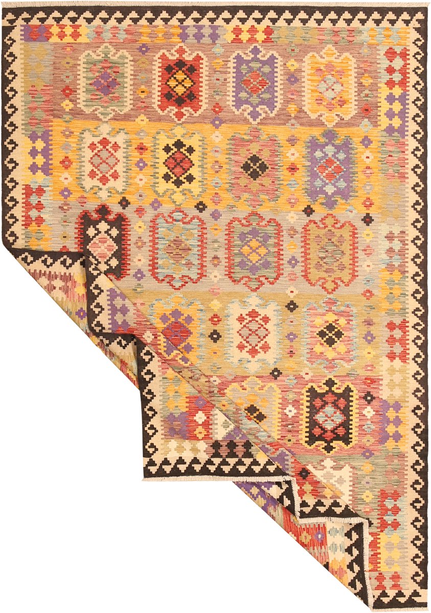 Authentiek Traditioneel Tribaal Handgemaakt Wol Kilim Tapijt