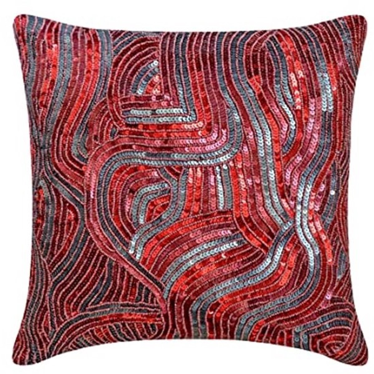 Decoratieve Kussenslopen Set van 2 - 40x40 cm Kunstzijde Kussens voor Banken en Stoelen - Modern Abstract Design