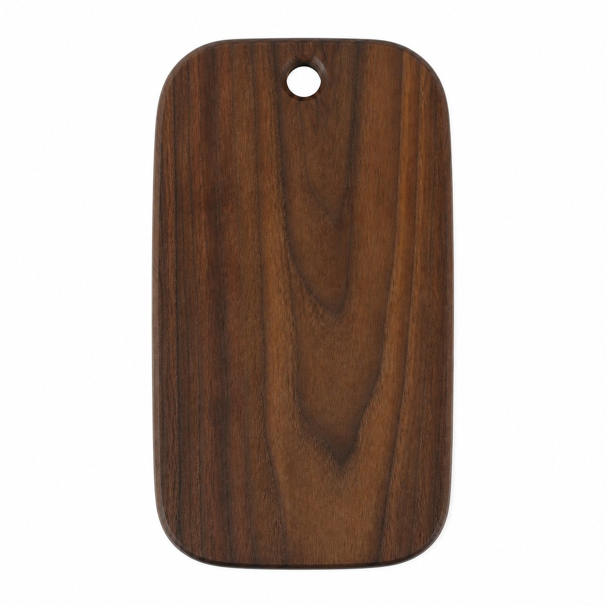 JustValue Snijplank van Zwart Walnotenhout - 34 x 20 x 2 cm - Bruin
