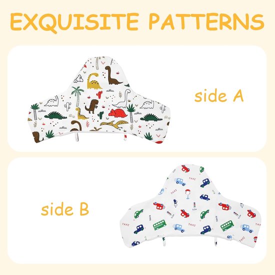 Stoelverkleiner Kinderstoel - Baby Inzet - Comfortabel Zitten - Verstelbare Dikte - 20 x 17 cm - Grijs — afbeelding 3
