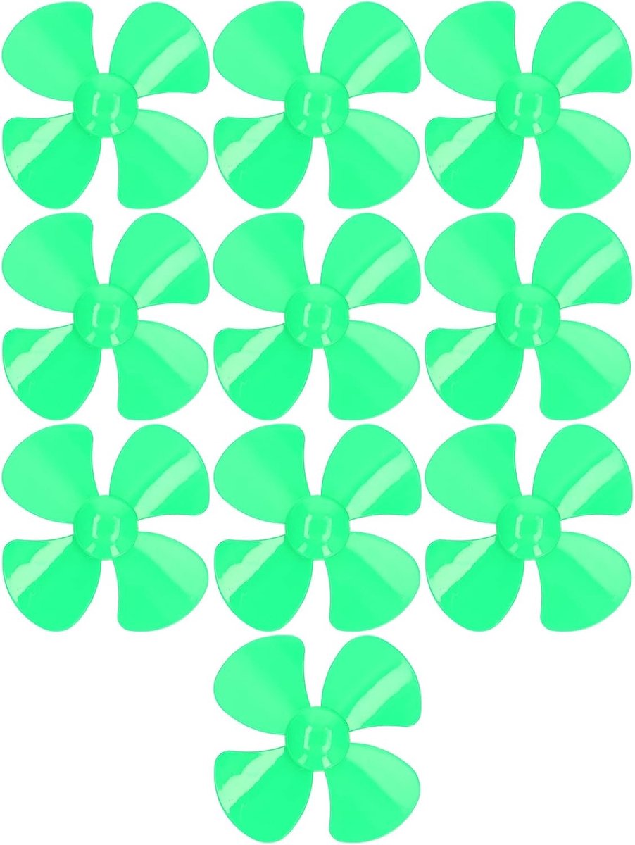 Set van 10 Plastic Propellers met 4 Bladen voor Modelbouw, Lichtgewicht en Duurzaam voor Kostuums en Hoedaccessoires