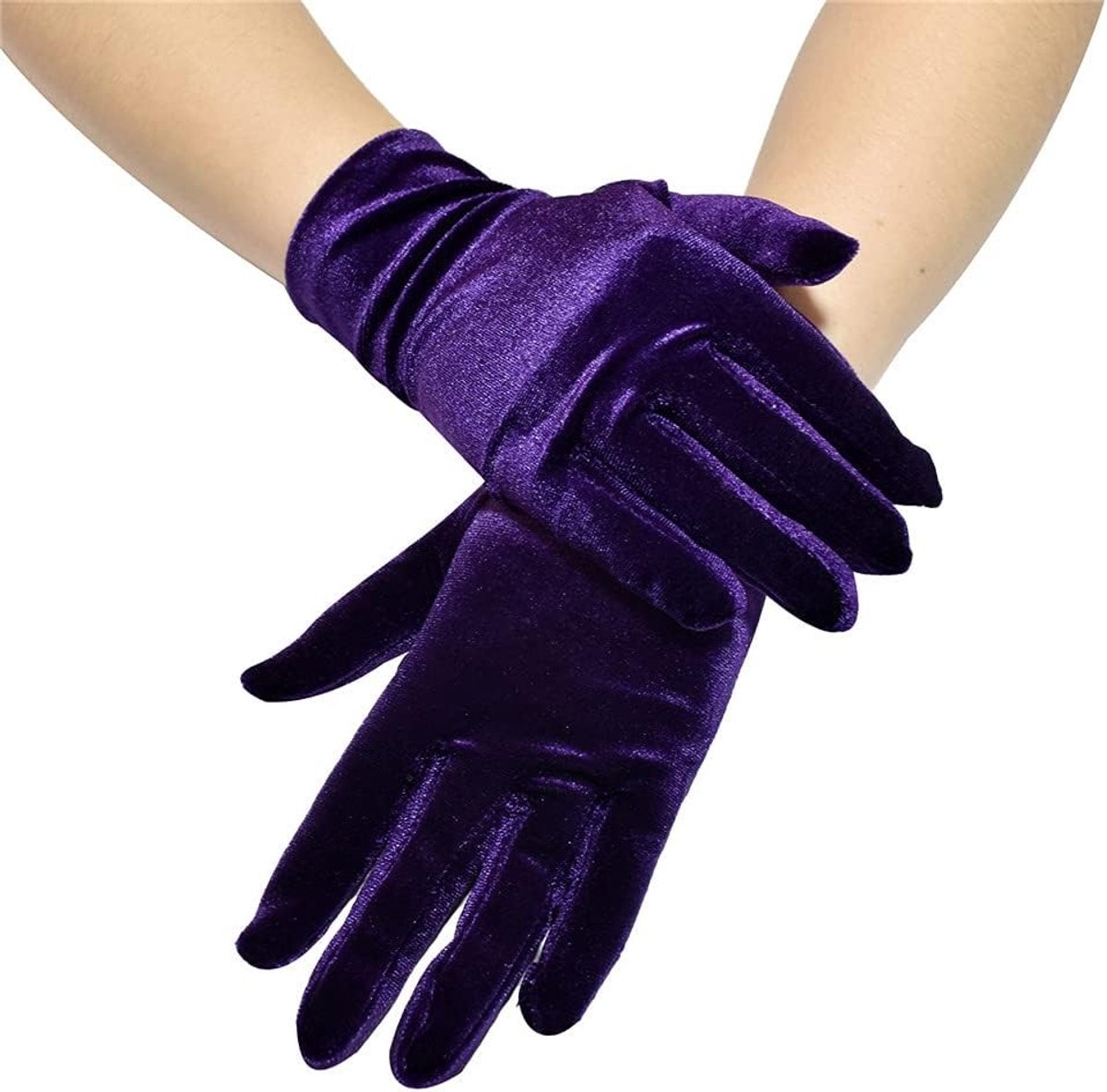 Korte Fluwelen Handschoenen voor Dames - Perfect voor Feesten, Bruiloften en Dansen in de Winter