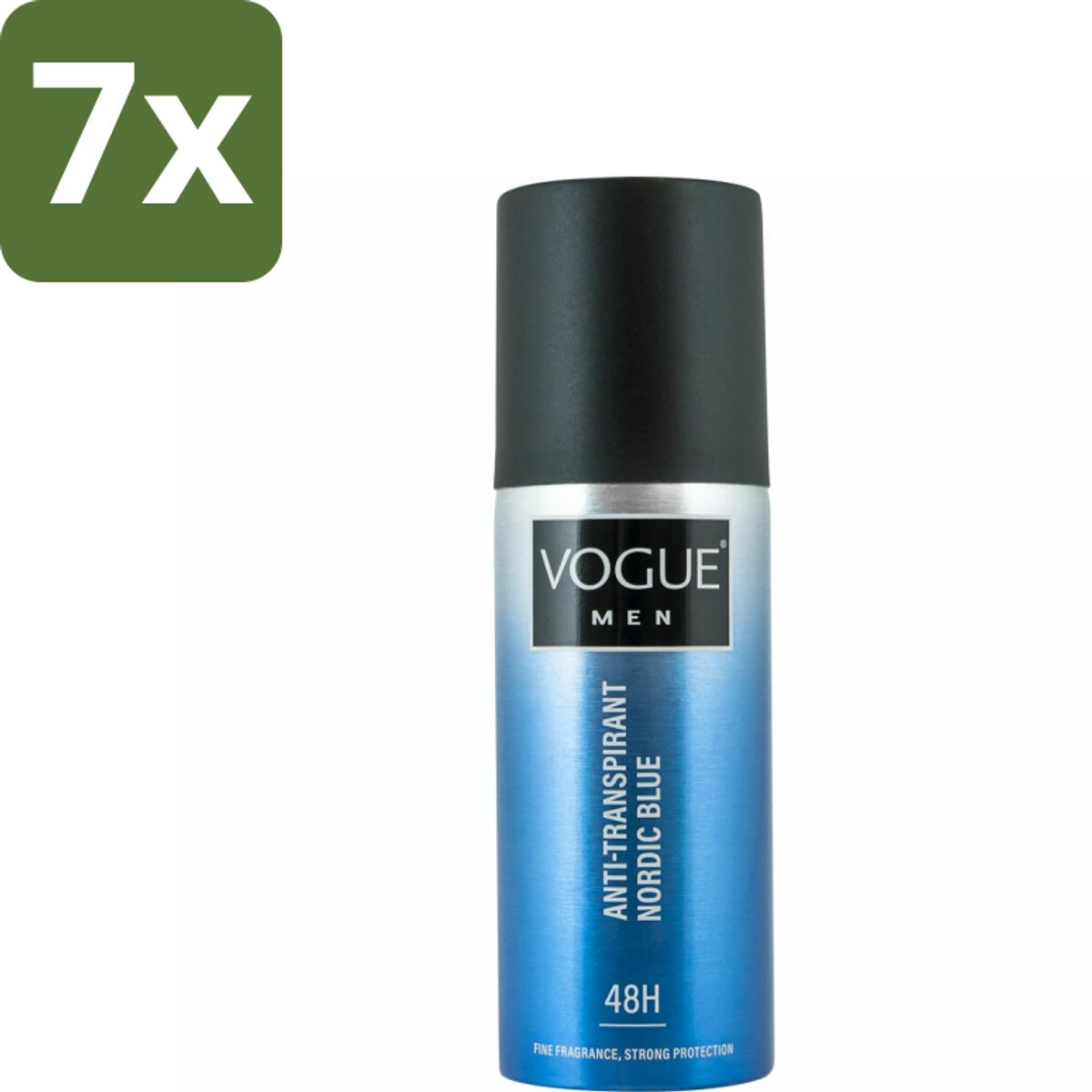 7 x Vogue Anti-Transpirant Nordic Blue 150 ml - Anti-transpirant - Deodorant - Zweet - Geur - Mannelijk