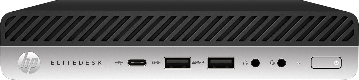 HP EliteDesk 800 G5 Intel® Core™ i5 9500 8 GB DDR4-SDRAM 256 GB SSD Windows 10 Pro Mini PC Zwart