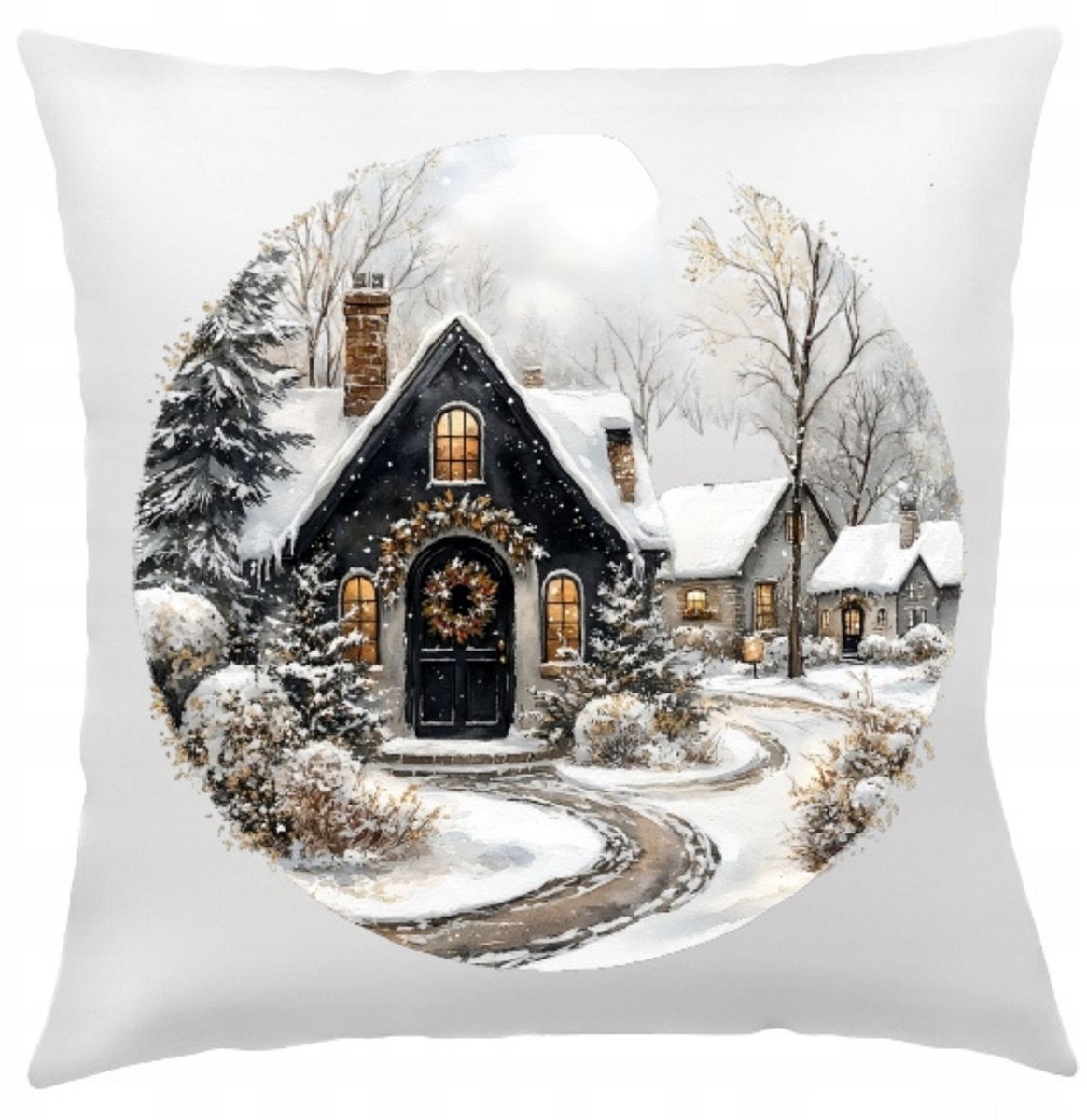 Kerst Kussenhoes 40x40 cm Decoratief voor Salon - Kerstsfeer