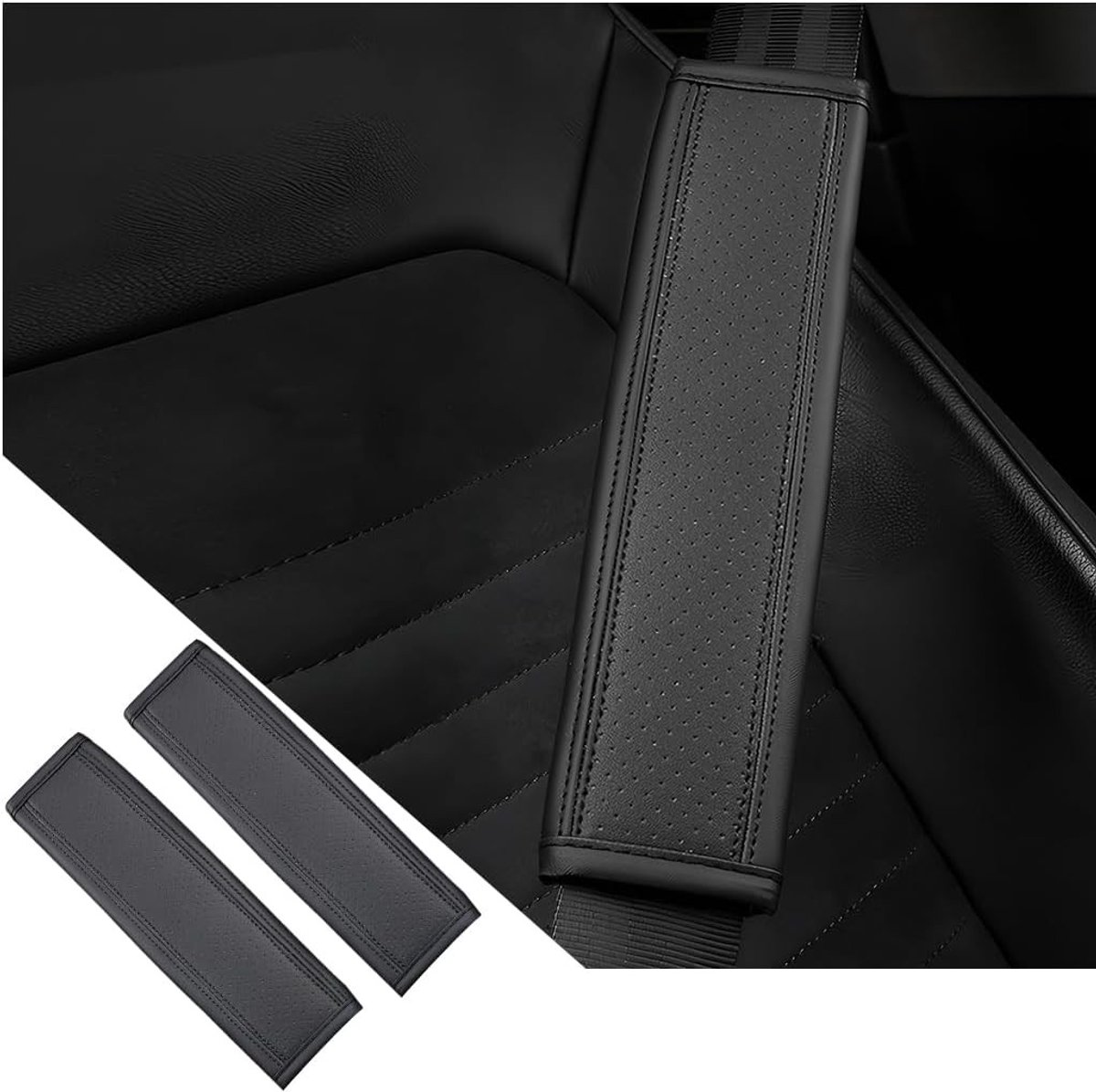 Set van 2 Auto Veilige Gordel Pads, Comfortabele Schouderkussens, Duurzame Autogordel Bescherming voor Extra Comfort