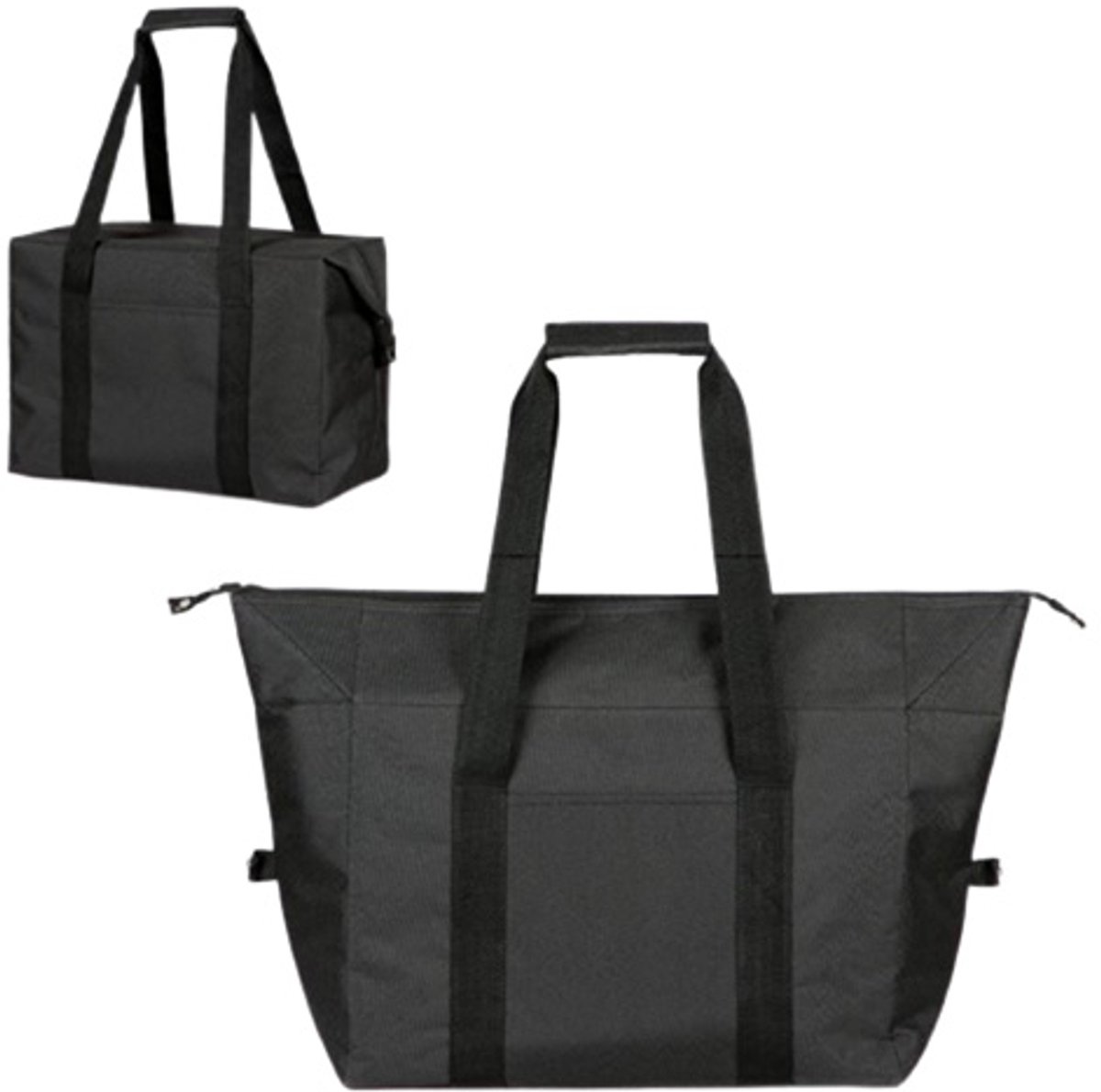 Koeltas - Geïsoleerde koeltas - Grote lunchtas - 20L picknicktas - Draagbare geïsoleerde kampeertas - Geïsoleerde tas voor picknicks, kamperen en buitenactiviteiten - Zwart