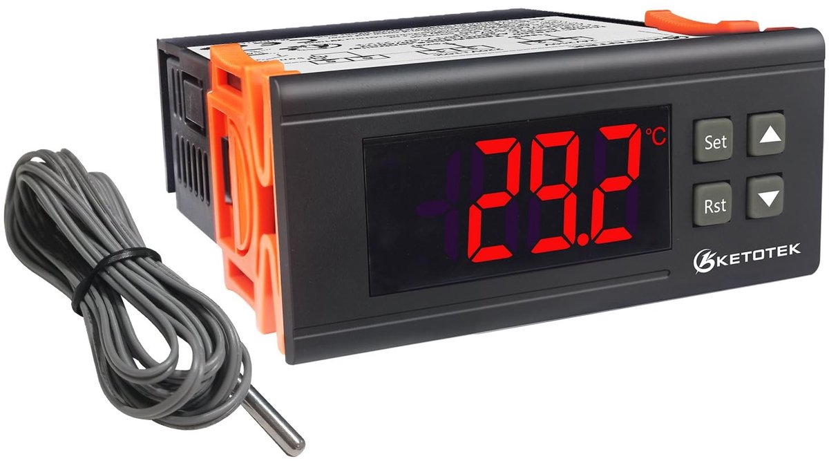 Elzusha - Digitale Temperatuurregelaar PID voor Verwarming met Temperatuursensor