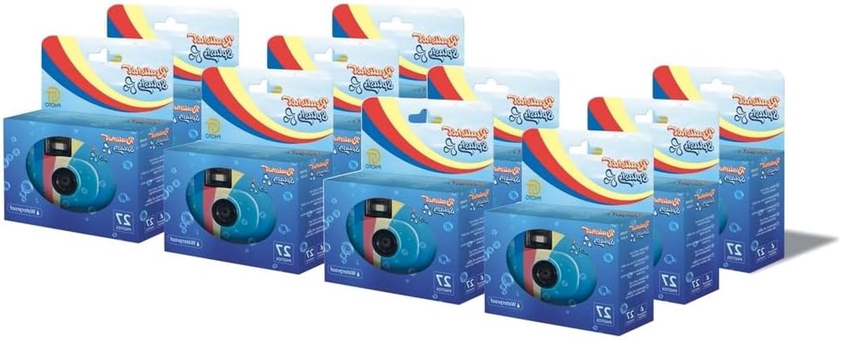 Wegwerp Camera - Waterproof Camera - Vakantiepret Vastleggen - Tot 5 Meter Waterdicht - 27 Foto's - Blauw
