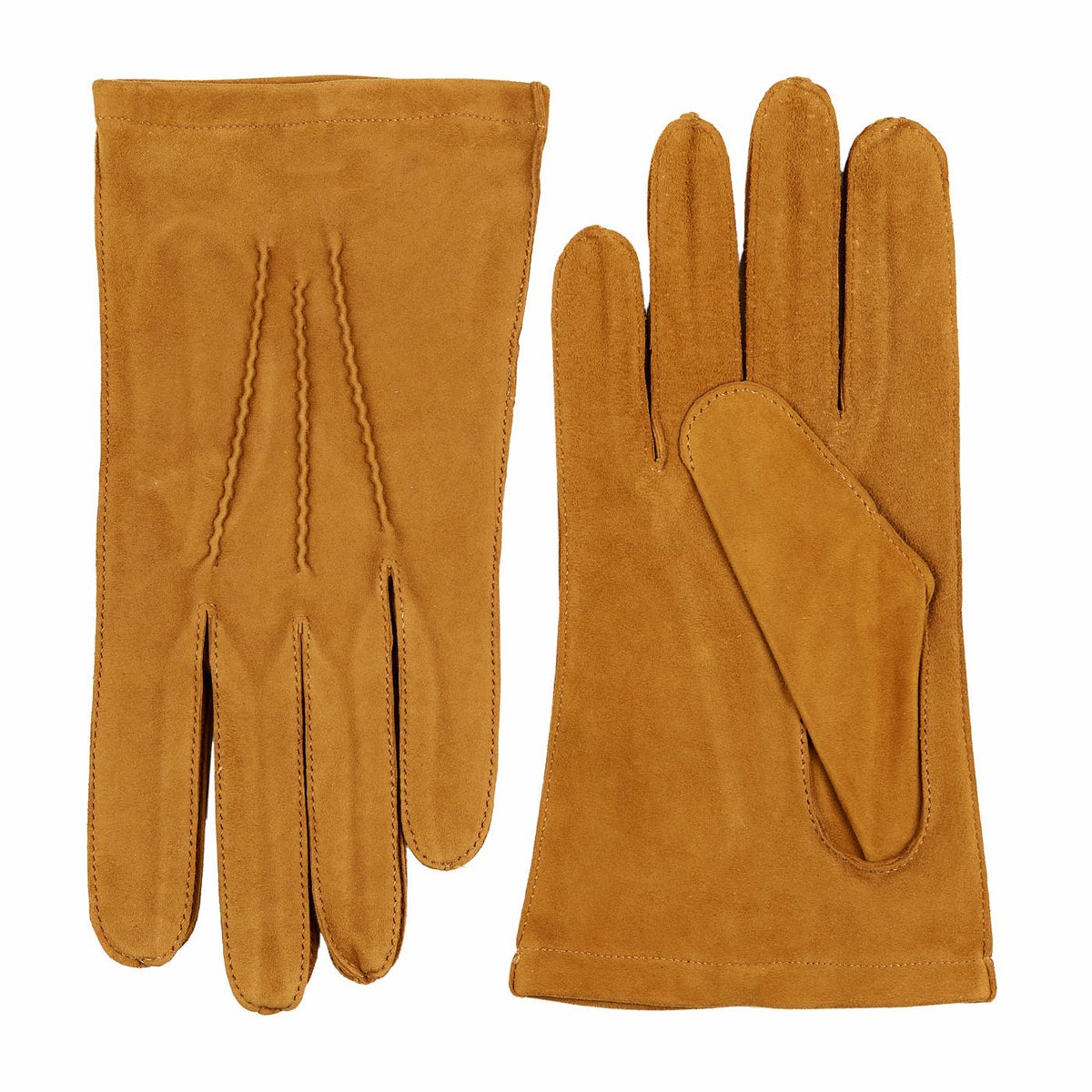 Laimböck Aprica - Ongevoerde suède heren handschoenen Color: Toast, Size: 9.5
