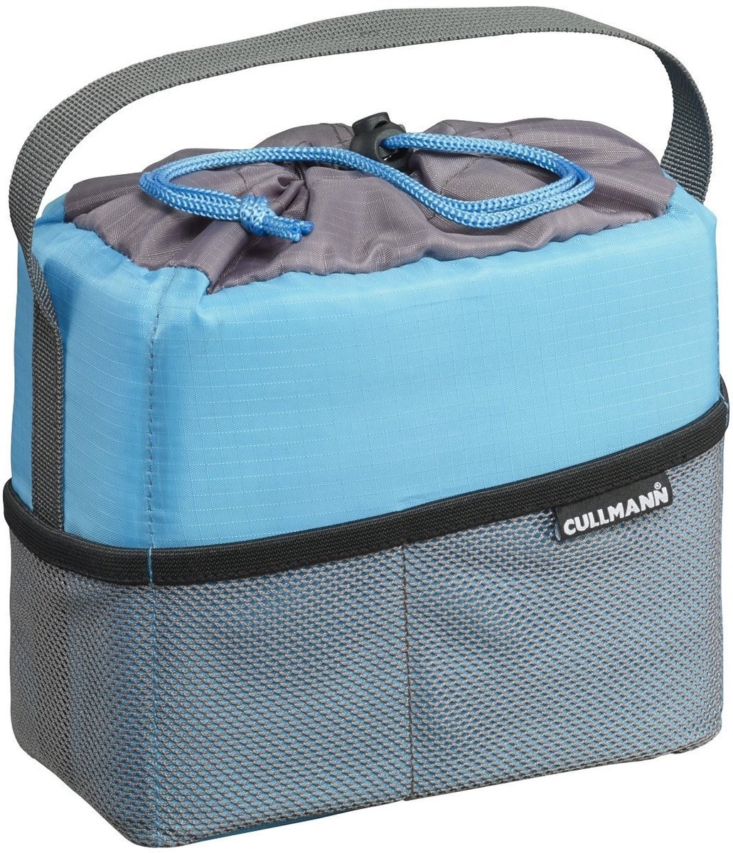 Elzusha - Camera Container voor Schokbescherming, Klein, Cyan/Grey