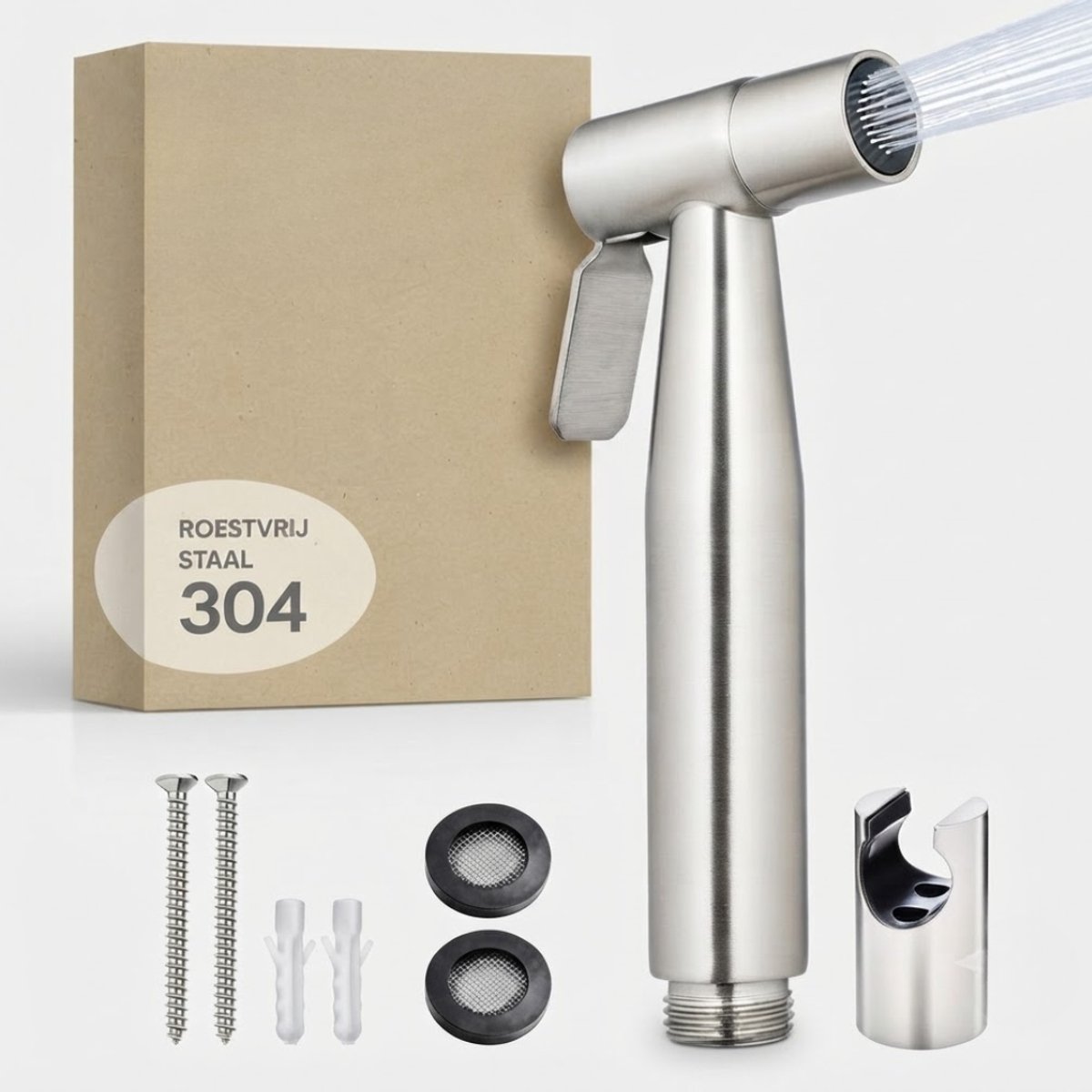 LNM® Bidet - Bidet Handdouche - Bidet Toilet - Bidet Sprayer - Zilver - 30cm x 30cm x 120cm