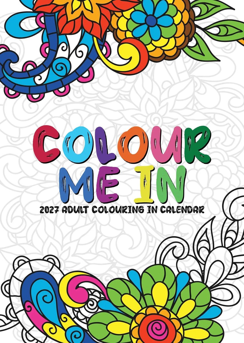 Colouring In A3 Kalender 2027