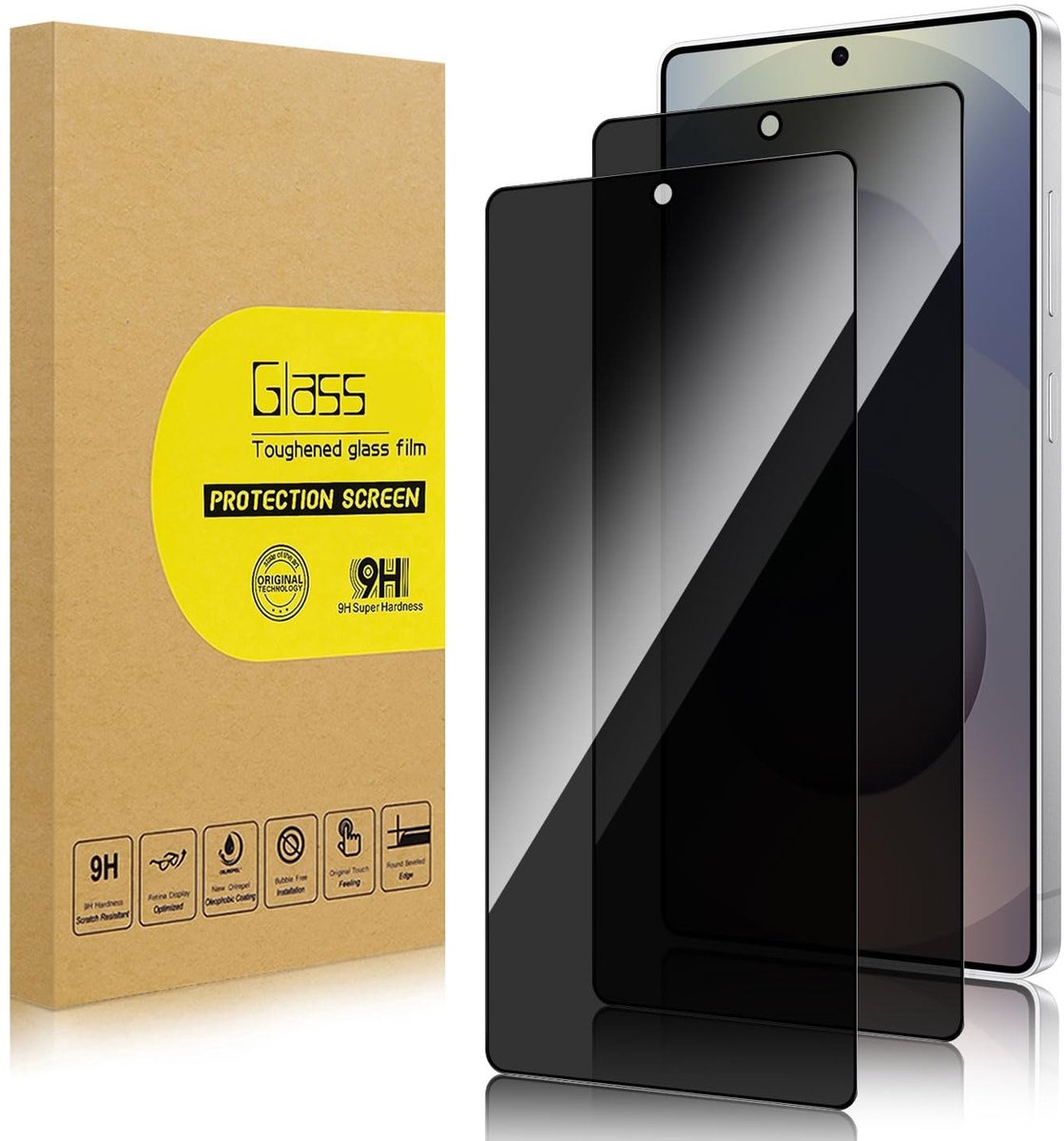 Elzusha - 2-Pack Privacy Screen Protector voor Smartphones met Anti-Spy Functie