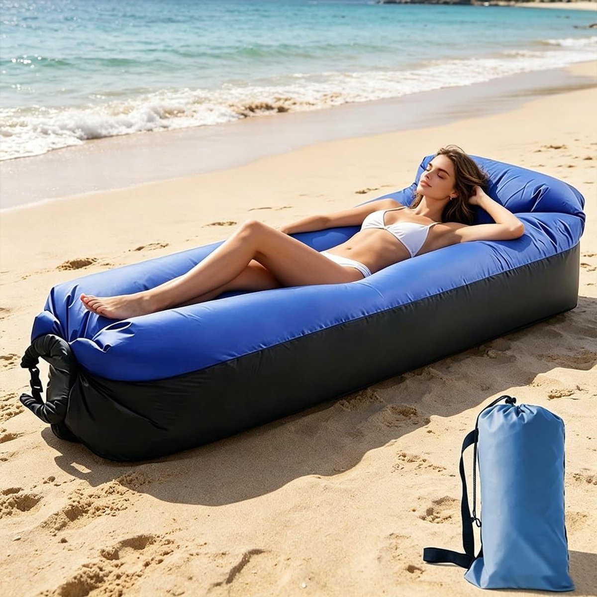 Elzusha - Opblaasbare Bank voor Camping en Strand