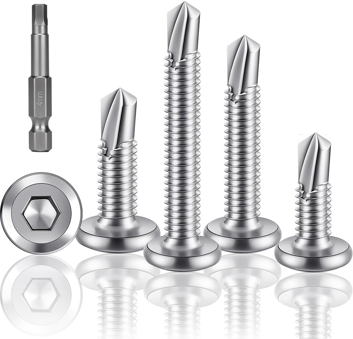 Elzusha - Zelfborende Schroeven M6.3x32mm - 120 Stuks