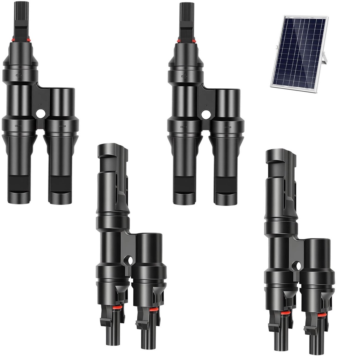 Elzusha - Set van 2 Solar Y Plugs voor Energieoplossingen