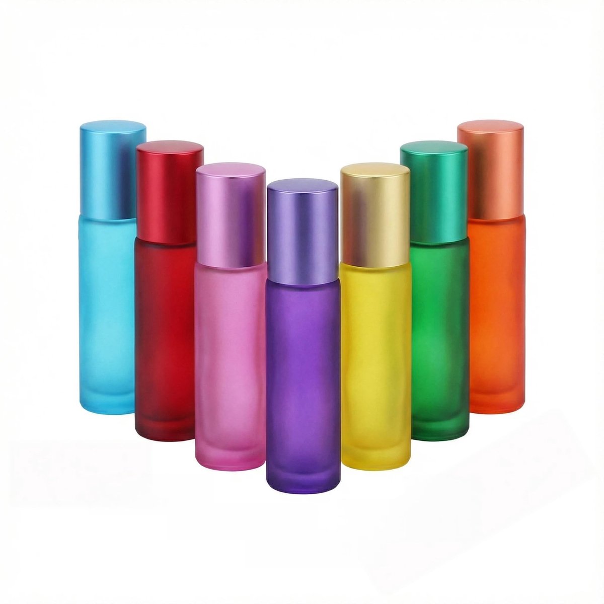 Elzusha - Set van 7 Lege Rollerflessen voor Etherische Oliën, 10 ml
