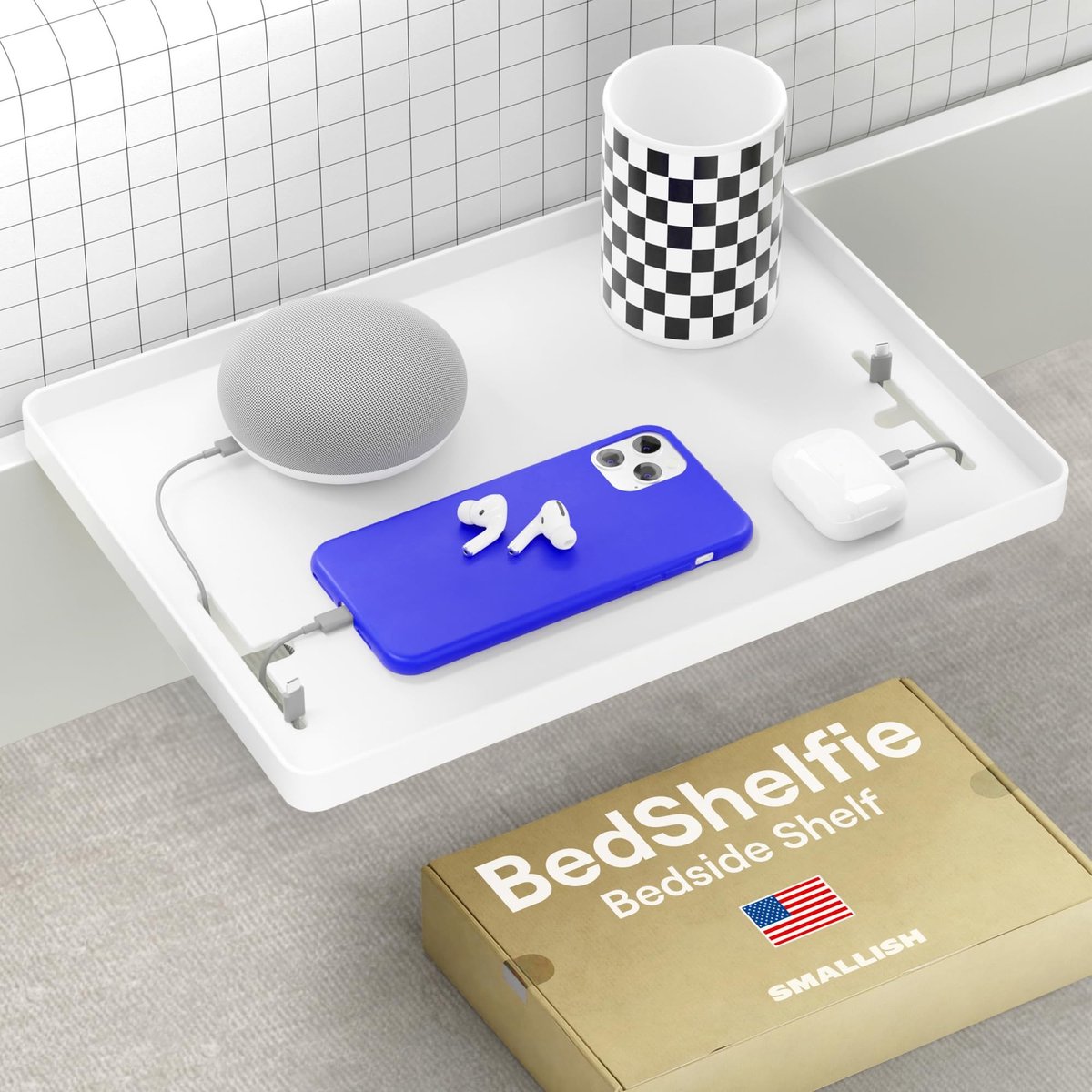 Elzusha - BedShelfie Bedplank voor Bovenbed