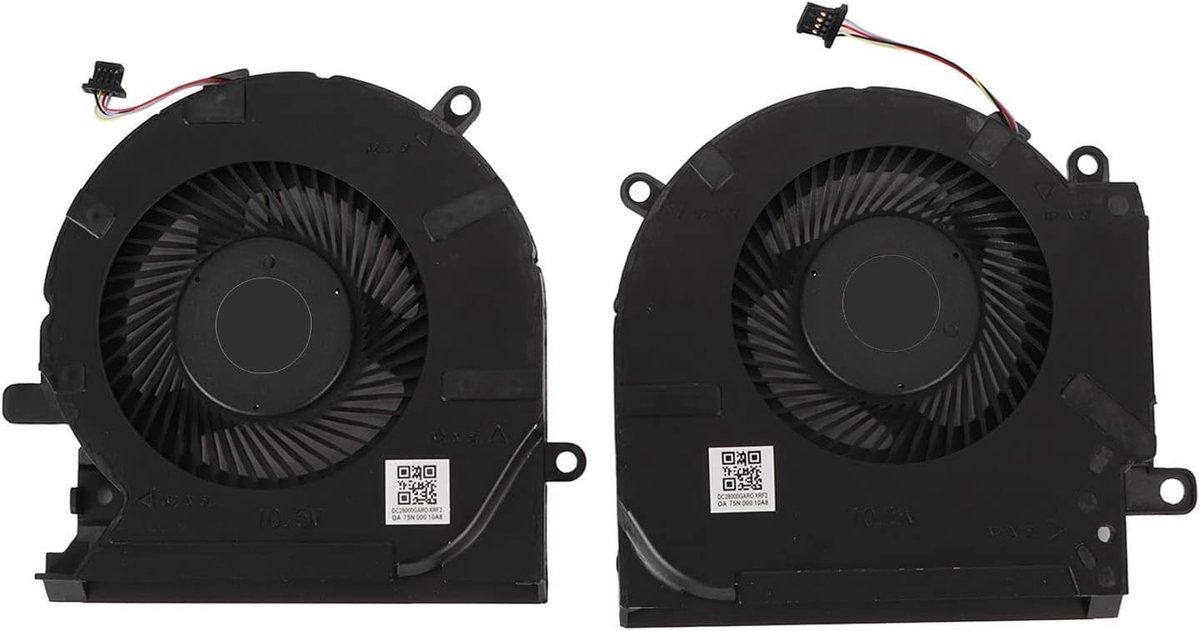 Vervangende Koelventilator voor CPU en GPU - 12V 4-Pin Aluminium Koeling voor Gaming Laptops, Efficiënte Koeling en Stil Geluid
