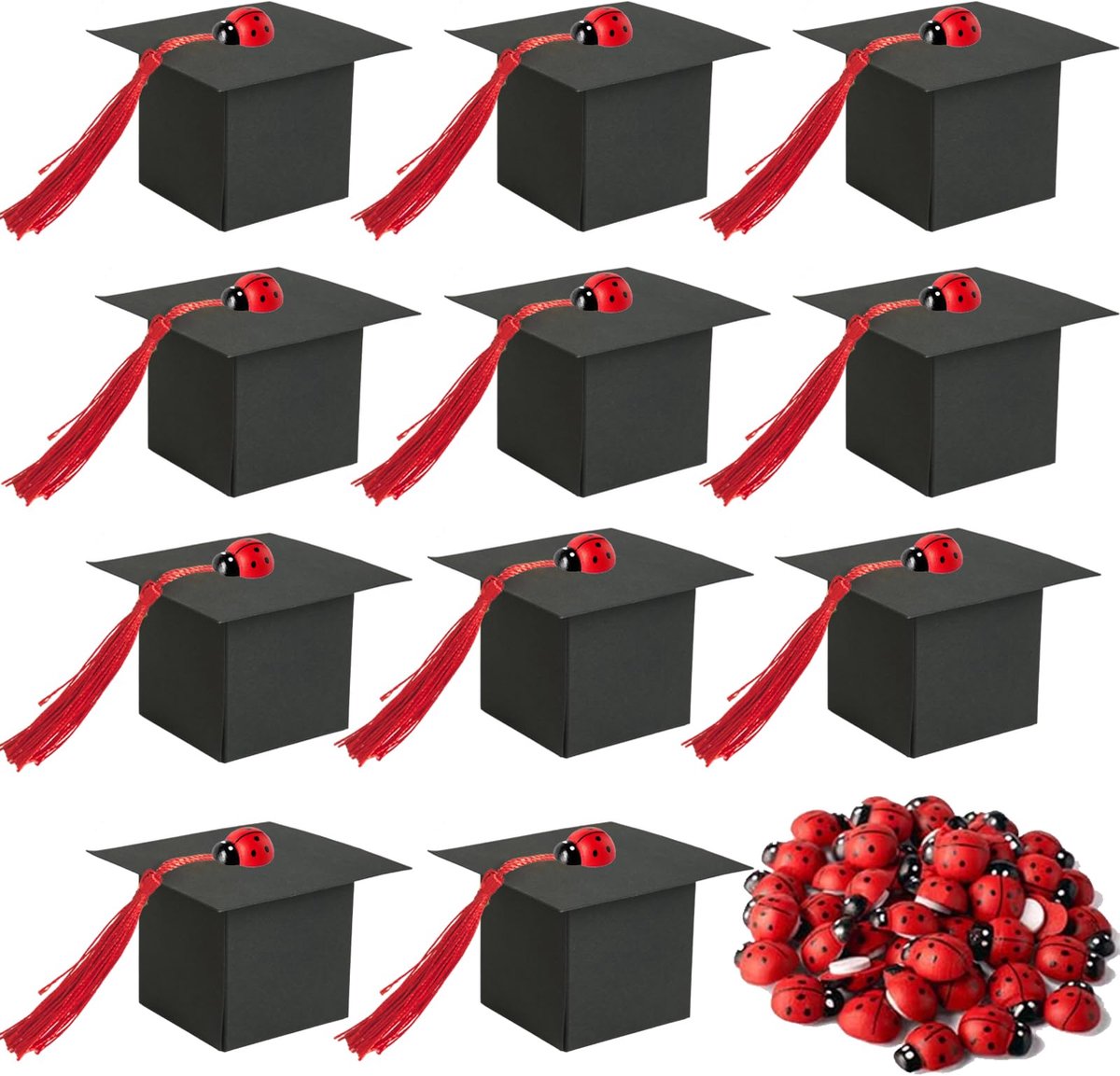 Elzusha - Geschenkdose met Motief 'Diplome' - 50 Stuks Gastgeschenk voor Bonnières