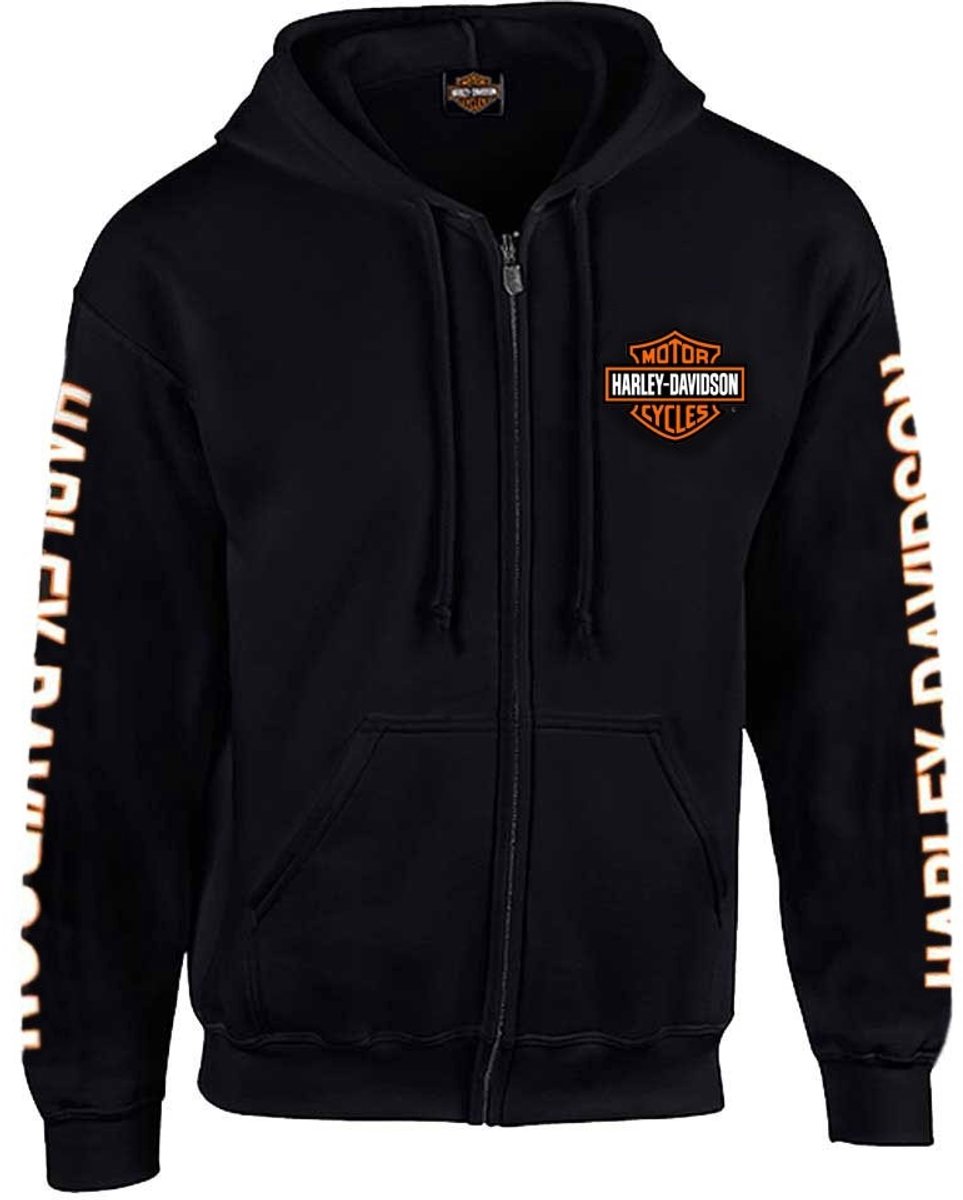 Elzusha - Heren Hoodie met Rits en Capuchon
