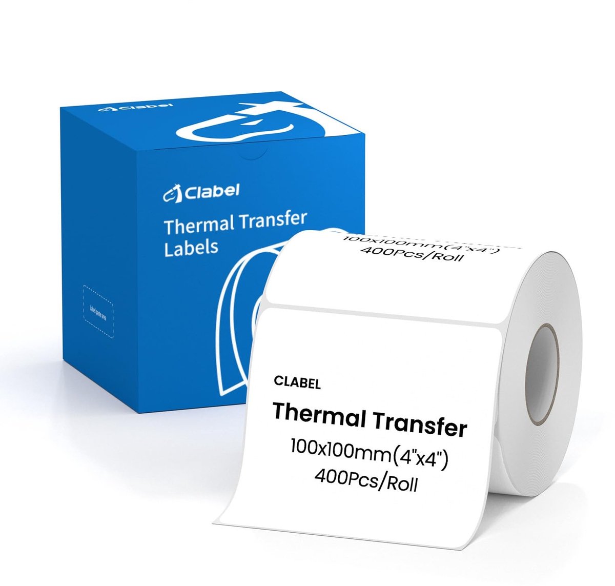 Elzusha - Thermo-Transferpapier 100 x 100 mm voor Labelprinters